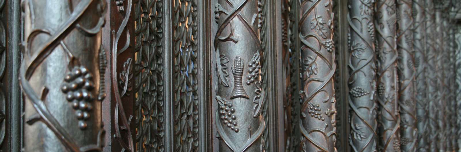 Carving in Cartmel Priory Quire